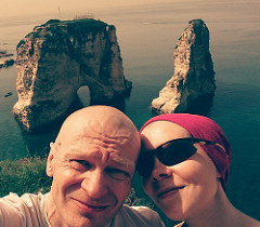 Pigeon Rocks in Beirut