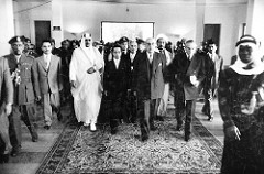Shukry Kuwatly;Camille Chamoun;Saud Ibn Abdul Aziz [RF: Saudi Arabia RF];Hussein Ibn Talal [RF: Jordan RF];Faisal II [RF: Iraq RF]