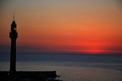 Sunset from Riviera Hotel, Beirut, March 2012