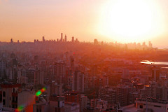 Sunset over Beirut