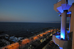 View from Riviera Hotel, Beirut, March 2012