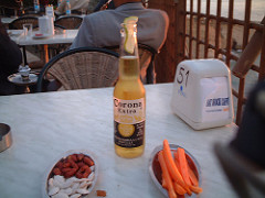 Cerveza Corona at waterfront in Beirut, Lebanon