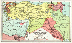 Iraq Railways - The Baghdad Railway (1922 map)