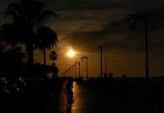 Promenade in Beirut at sunset