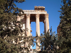 Roman temple of Baalbek in Lebanon