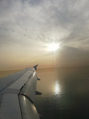 Before landing...