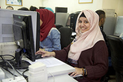 Palestinian refugees attending Youth for Development, Mar Elias Refugee Camp, Beirut, Lebanon