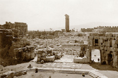 Early October 1941 - The ancient megalithic ruins of Baalbek, Syria (now North Lebanon)