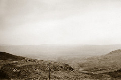 Early October 1941 - View from Dahr-el-Baidar Pass towards the Beqaa Valley & Anti Lebanon Mountains in Syria (now Lebanon)