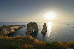 Pigeon Rock. Beirut, Líbano.