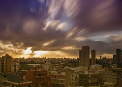 Cloudy Sunset over Beirut
