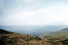 Early October 1941 - View from Dahr-el-Baidar Pass towards the Beqaa Valley & Anti Lebanon Mountains in Syria (now Lebanon - colorized version)