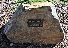 Mount Lofty Summit - Commemorative plaque honouring Thomas Charles Hockridge, the stonemason who built the Obelisk later known as Flinders Column in 1885. Cleland Conservation Park Mount Lofty Ranges South Australia