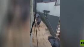 البرازيل.. فيضانات عارمة تتسبب بانهيار أرضي في ريو دي جانيرو