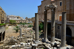 Roman Columns in the Garden of Forgiveness