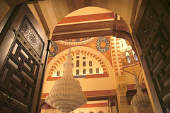 Lebanon, Beirut, Mohammad Al Amin mosque, interior detail