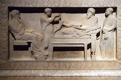 Sidon (Saida) Qayya'a Royal Necropolis Hellenistic Chamber VI Satrap Sarcophagus 5th cent BCE Paros Marble
