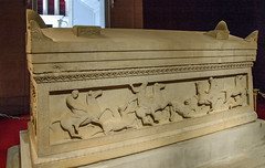 Sidon (Saida) Qayya'a Royal Necropolis Hellenistic Chamber IV Lycian Sarcophagus 5th cent BCE Paros Marble (2)