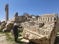 Pediment Corner - Temple of Jupiter - Baalbek (Roman Heliopolis) Archaeological Site - Baalbek, Beqaa Valley, Lebanon