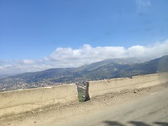 View from the Minivan on our Day Trip to Baalbek from Beirut, Lebanon