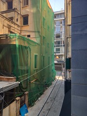 View SOUTH from our Hotel Balcony (in an alley just off Hamra Street) - Beirut, Lebanon