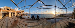 20230430_185808 Sunset - Bombed out cafe in West Beirut