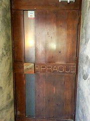 Door to The Prague Cafe, Beirut, Lebanon