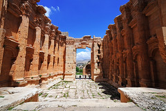Inner part of the Temple of Bacchus, Baalbek, Lebanon