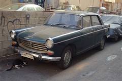 A dusty old Peugeot 404, Beirut, Lebanon.
