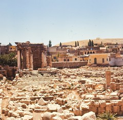 Found Ektachrome Slide -- Roman Temple to Venus, Baalbek, Lebanon